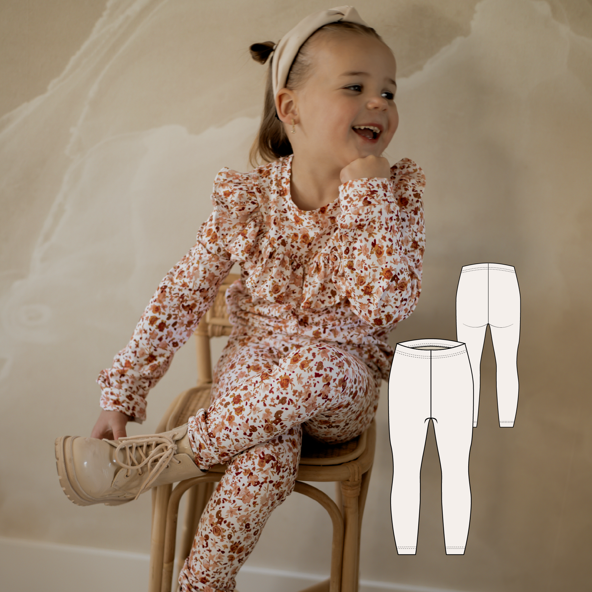 Kinderpatroon | Leggings | Maat 56 t/m116