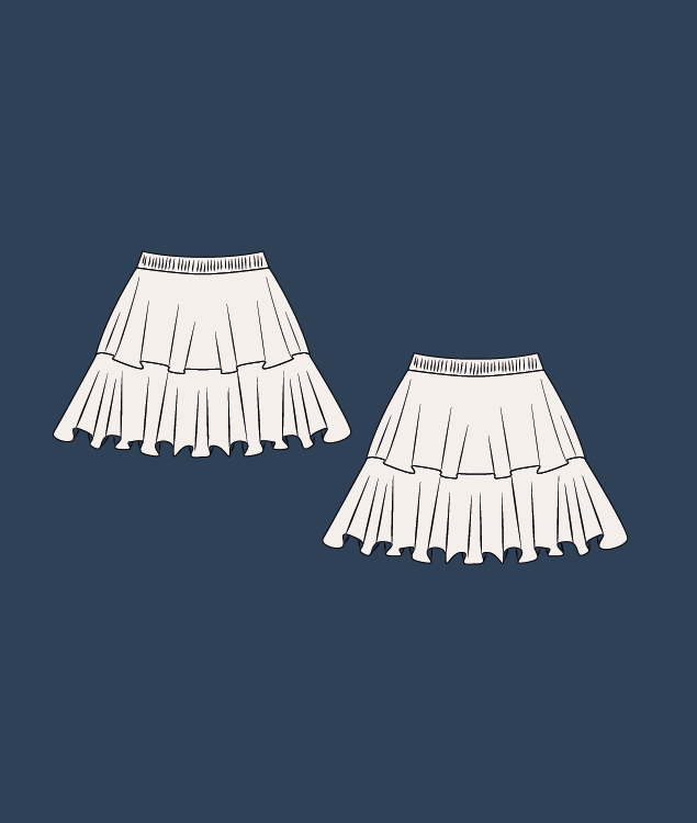 Kinderpatroon | Pettiskirt Lola | Maat 1 -7 Y | - Afbeelding 2