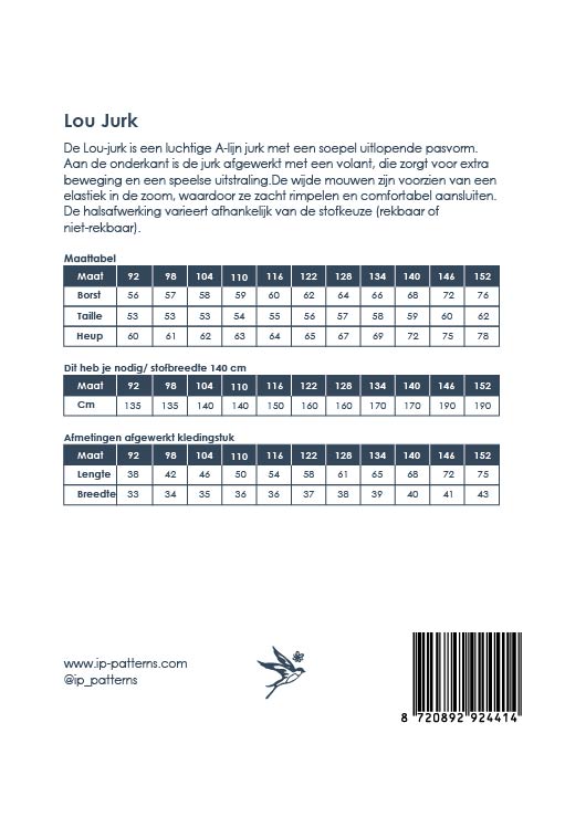 Lou jurk | Papieren naaipatroon |B-kwaliteit | - Afbeelding 6