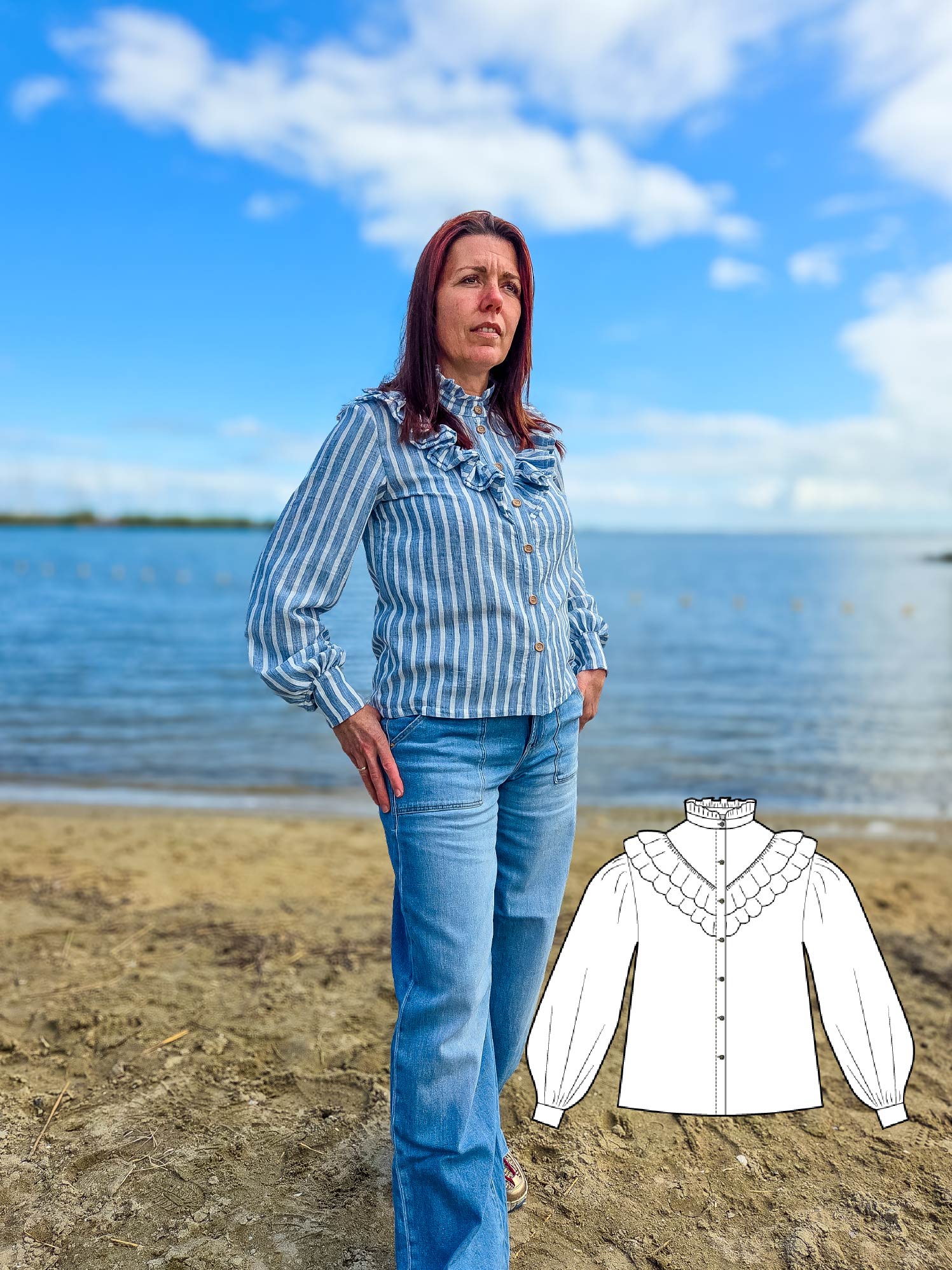 Blouse Luna | Pdf- Patroon| Dames|