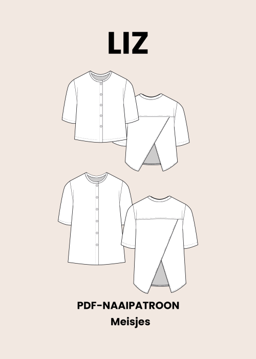 Blouse Liz |PDF-Naaipatroon |Maat 92-152|
