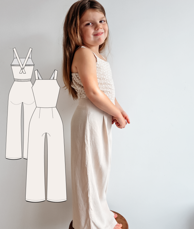 Kinderpatroon | Jumpsuit Liv | Maat 116-152 |