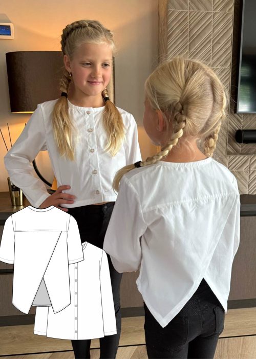 Blouse Liz |PDF-Naaipatroon |Maat 92-152|