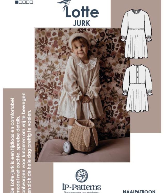 Lotte jurk | Papieren naaipatroon |B-kwaliteit