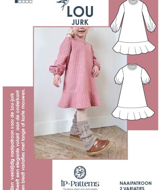 Lou jurk | Papieren naaipatroon |B-kwaliteit |