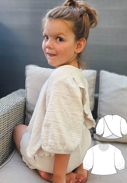 Maja blouse|Pdf-naaipatroon|Maat 92-152|